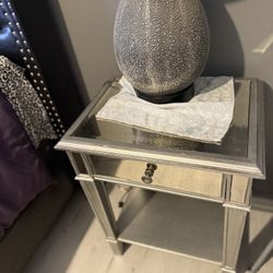 2 Glass Side Tables