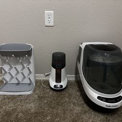 Baby Brezza bottle warmer, bottle washer, and bottle rack