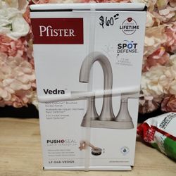 Pfister
Vedra 4 in. Centerset Double Handle Bathroom Faucet in Spot Defense Brushed Nickel