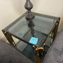 Glass Coffee Table And End Table 