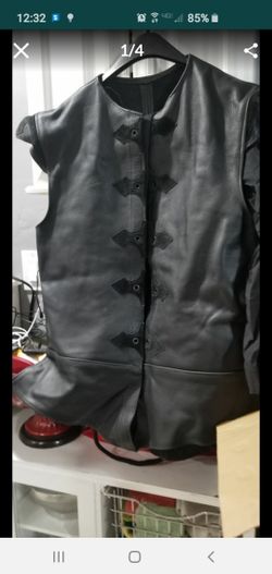 The man's Genuine leather Renaissance vest in new condition