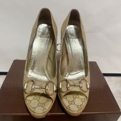 GUCCI GG/ Napa Silk New Sand Platino Like Brand New 100% Original  !!