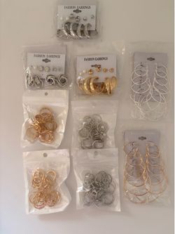 💍✨ FASHION RINGS & EARRINGS BUNDLE – $12