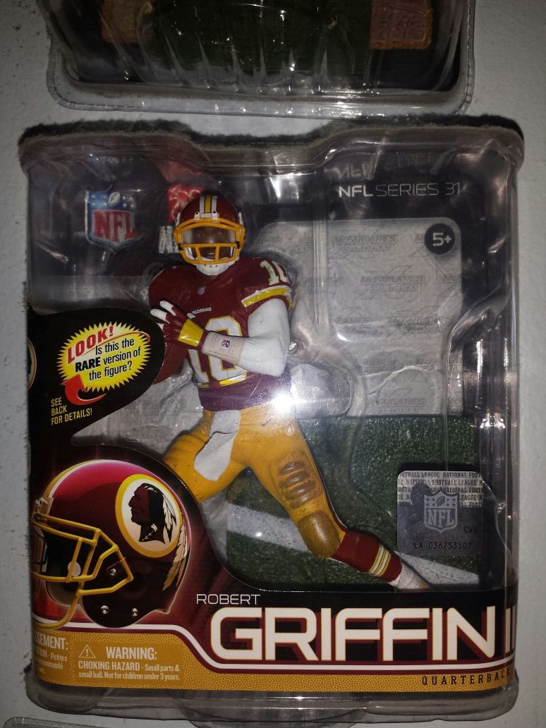 RG3 MCFARLANE FIGURE NEW IN PACKAGE WASHINGTON REDSKINS