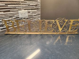 Metal BEAUTIFUL 20x4 Word Art ONE OF A KIND