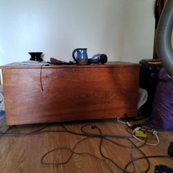 Multipurpose Wooden Chest With wheels