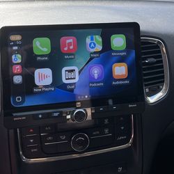 10 inch touchscreen radio with wireless Apple car play - $170