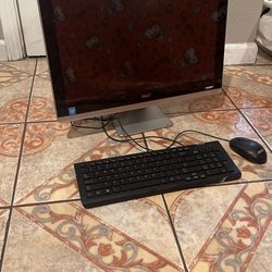 Acer Monitor With Keyboard And Mouse