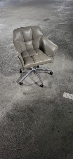 Leather Chair Grey