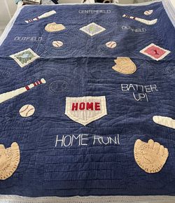 Pottery Barn Kids Baseball Comforter/Quilt