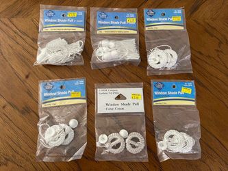 Lot of 6 New Pairs of The Classic Touch & C-MOR Window Shade Pulls