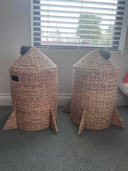 Rocket ship Storage Bins