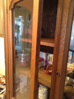 Antique wood furniture.