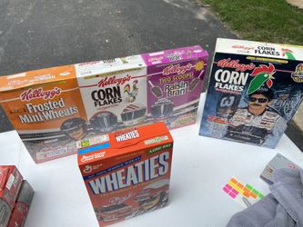 Lot Of 5 Unopened NASCAR and Dale Earnhardt Cereal Boxes 