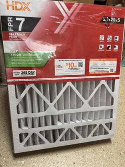 Brand New HDX FPR 7 Air Filter 20x25x5 – Allergen Plus