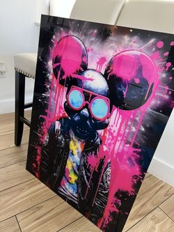 Large Acrylic Glass Artwork 30”x40”