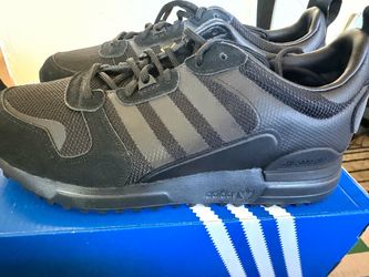 Adidas Triple Black Low-Top Sneakers. Size 10 men