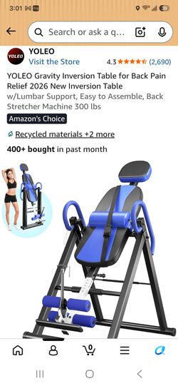 Inversion table