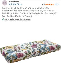 New Open Box Outdoor Bench Cushion