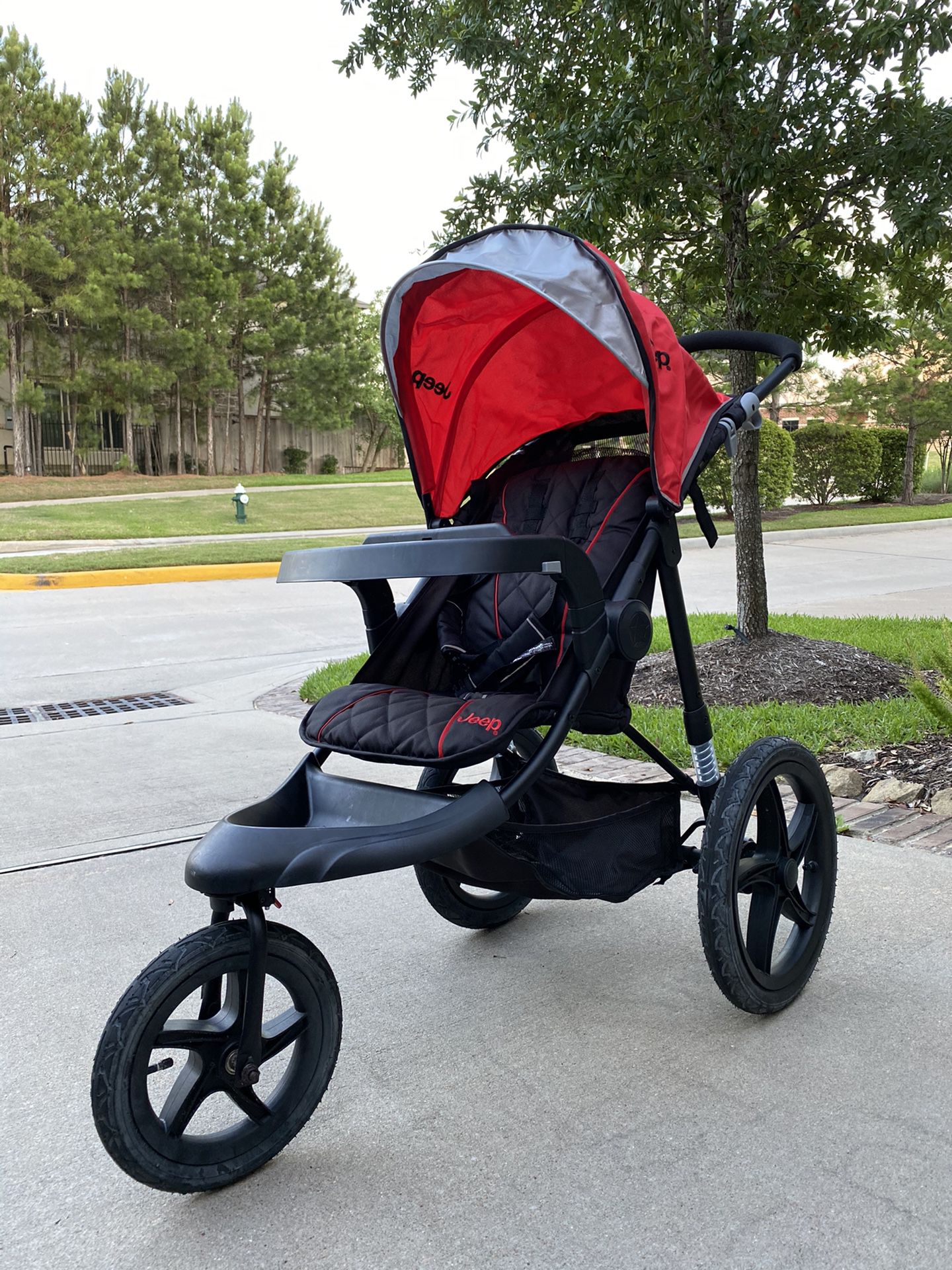 JEEP Jogger stroller, red