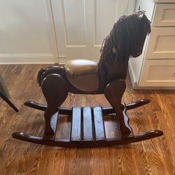 Solid Wood Rocking Horse