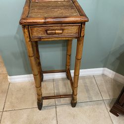 Bamboo Night Stand With Draw 