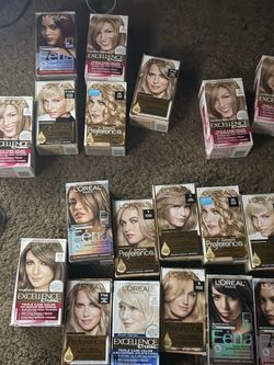 Lot of l22” loreal hair color brand new ! 4$ each if buy bulk 5$ per single