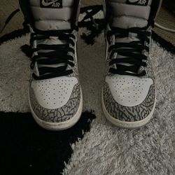 Nike Air Jordan 1 Retro OG White Cement Size 6y Read Description Pls