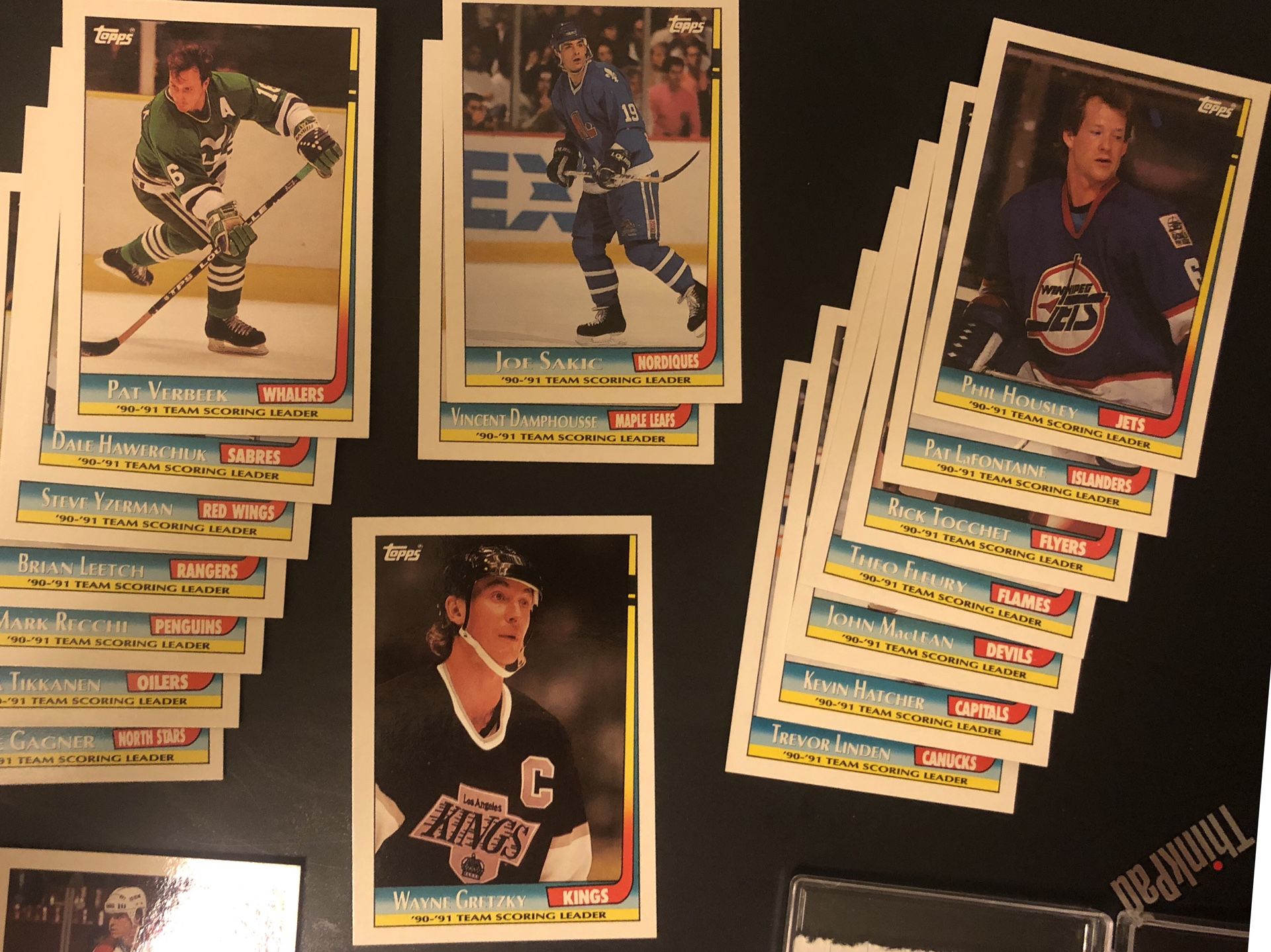 1991-92 Topps Hockey Scoring Leaders Subset