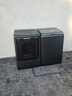 samsung stainless stainless steel heavy duty large capacity washer and dryer.