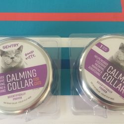 2 SENTRY 30 DAY CAT CALMING COLLARS -BRAND NEW NEVER OPENED !! $10 EACH !