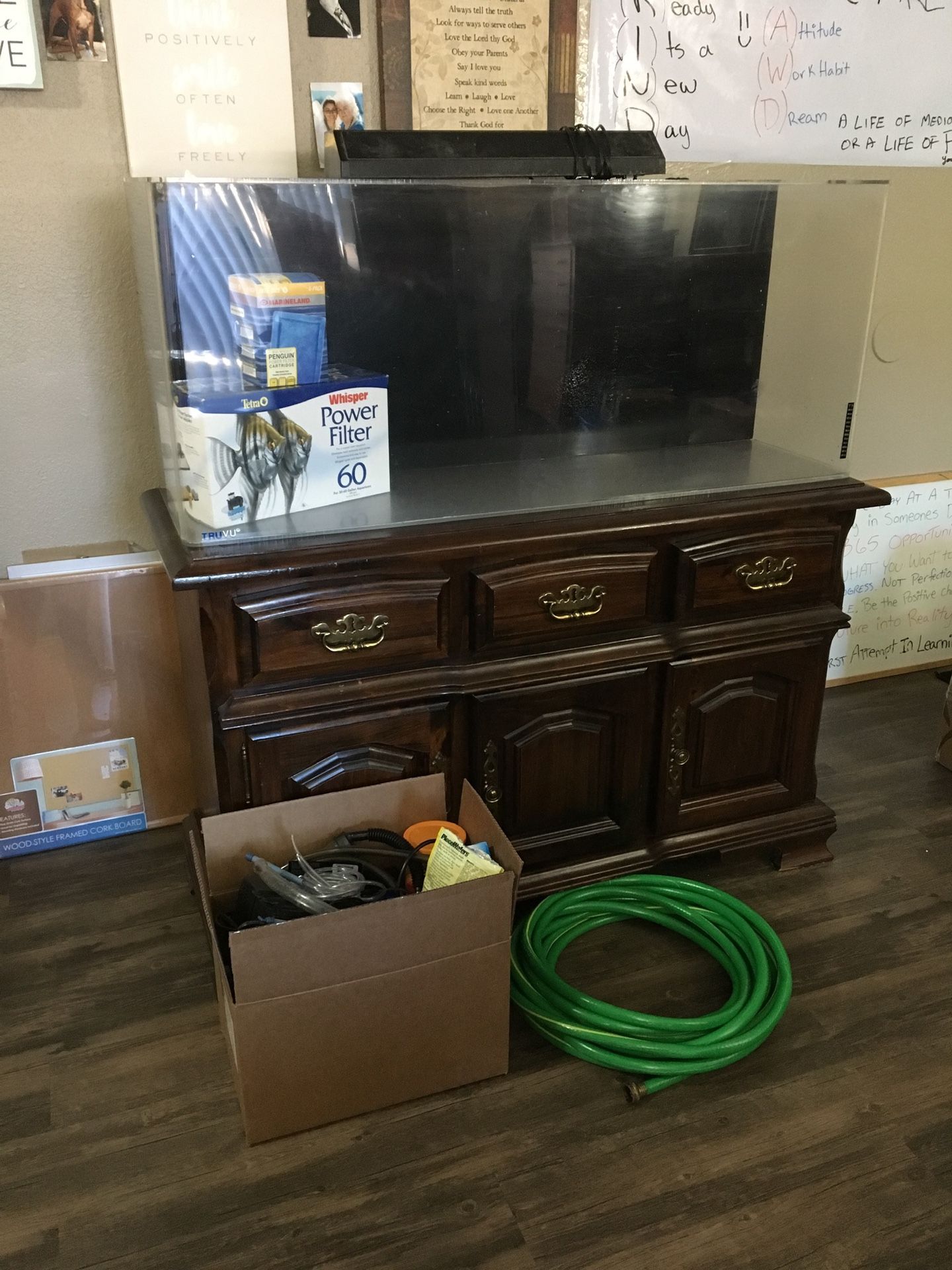 55 Gal Acrylic Tank & Ton of Accessories