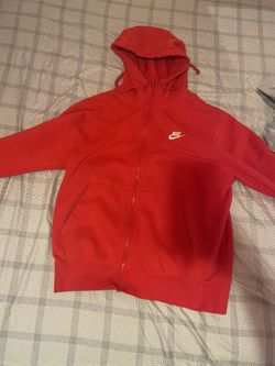 Red Nike Hoodie 
