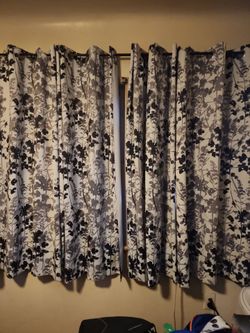 Blackout Curtains Floral Print