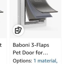 Baboni 3 Flaps Pet Door 