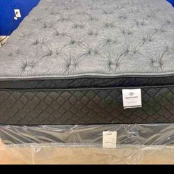 Full size new thick pillow top bed can. deliver 