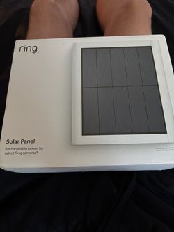 Ring Solar Panel (2nd Generation), 4W for Outdoor Cam Plus, Outdoor Cam (Stick Up Cam), Stick Up Cam Pro, Spotlight Cam Plus, Spotlight Cam Pro - Whit