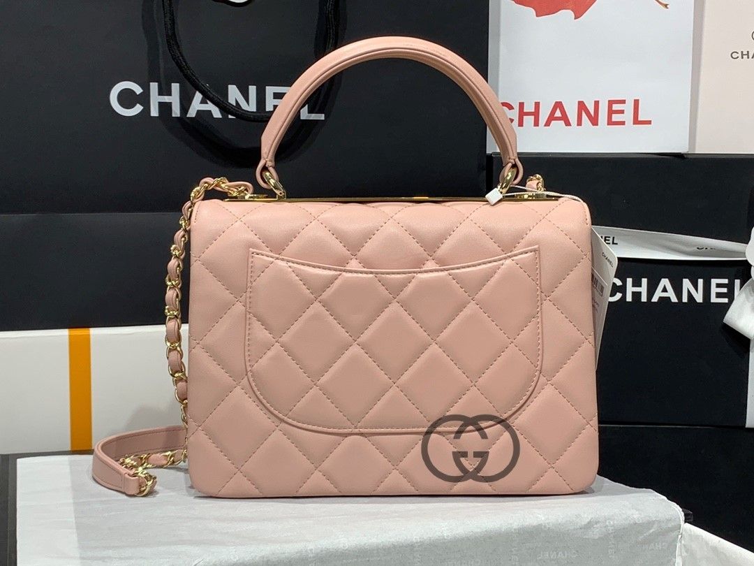 Chanel Classic Pink with gold hardware 92236 Bag 25x15x17cm for Sale in  Mesa, AZ - OfferUp