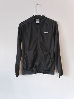 Adidas Essentials 3 Stripes Tricot Track Jacket Black Lines Mens Small.