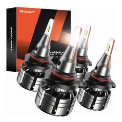 SEALIGHT® L1 9005/HB3 9006/HB4 120W 6500K White IP68 LED Headlight Bulbs 2 Pairs