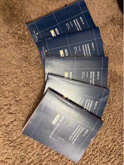 WCCA course books 10, 11, 12, 14 and 15.