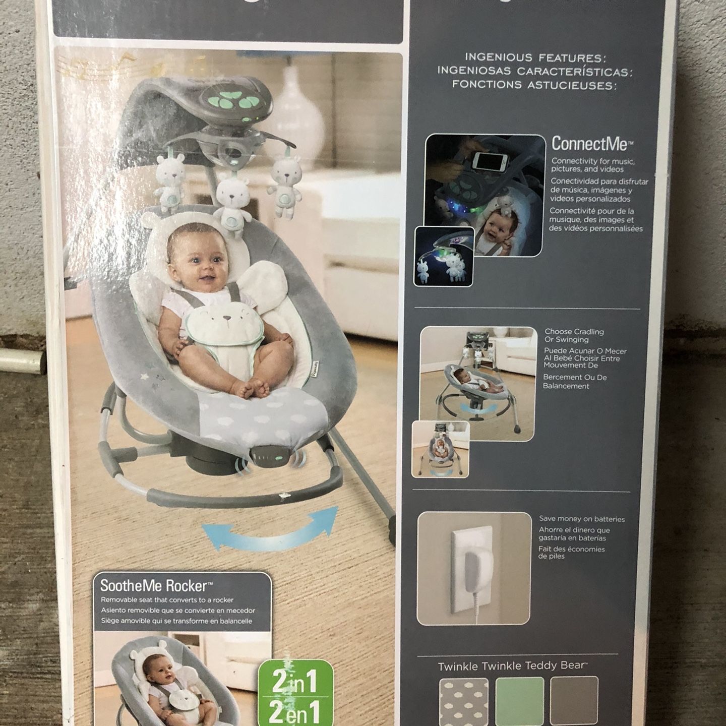 Ingenuity teddy bear swing top