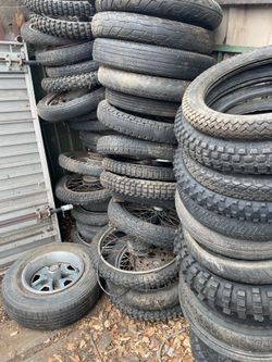 Motorcycle Rims and Tires Huge Lot