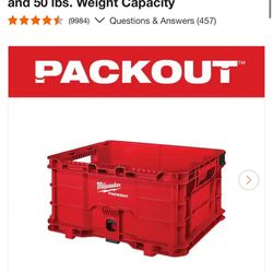 Milwaukee  wall plate  and crate bin