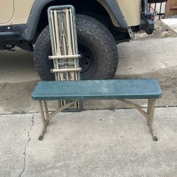 Folding Camping Bench