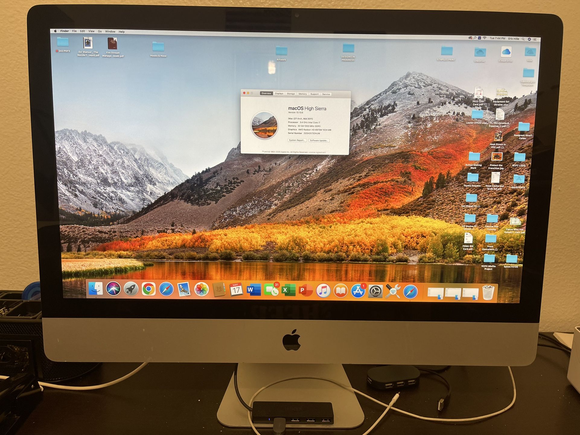 Mac 27” Desk Top Computer