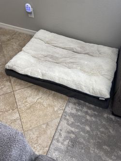 Frisco Plush Orthopedic Pillowtop Dog Bed w/Removable Cover, Gray, Large