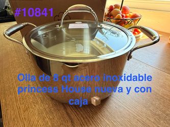 Olla de 8 qt acero inoxidable 👉 princess house todo nuevo y con caja 📦
