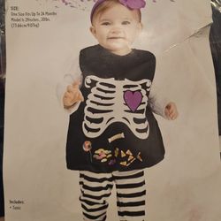 Costume Skelly Belly  24 Months