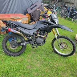 2019 Hawk  250cc  Pro Taper Bars Nibi Carb Power Core 2 Stainless Steel Exhaust.